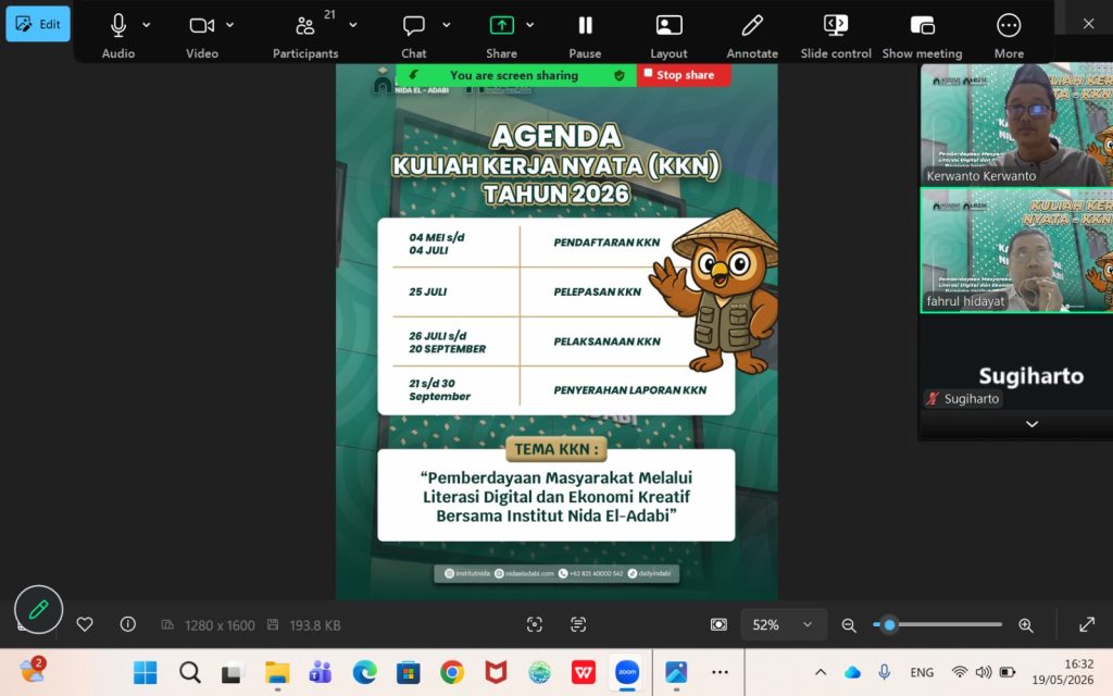LP2M INSTITUT NIDA EL-ADABI GELAR SOSIALISASI KKN TAHUN 2026 BAGI DOSEN PEMBIMBING LAPANGAN 02 gelar sosialisasi kkn tahun2026